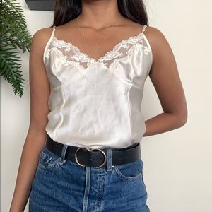 ❌SOLD: Victoria Secret Ivory Silk Slip Dress